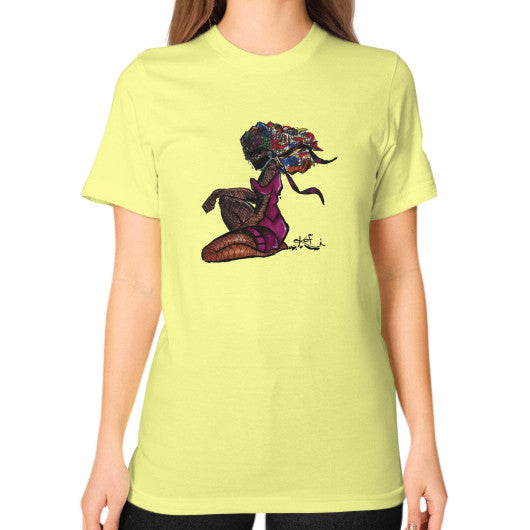 Unisex T-Shirt (on woman) Lemon - dipi
