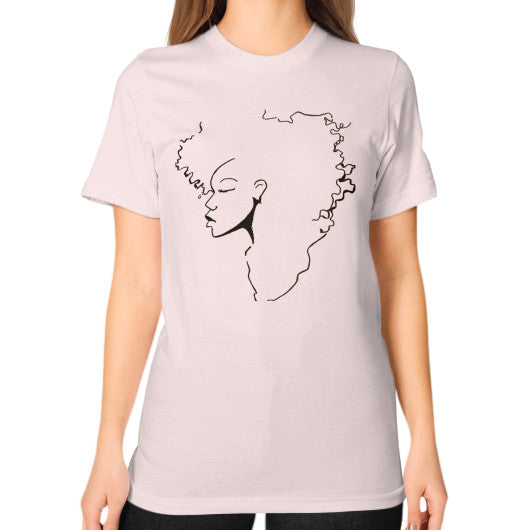 Unisex T-Shirt (on woman) Light pink - dipi