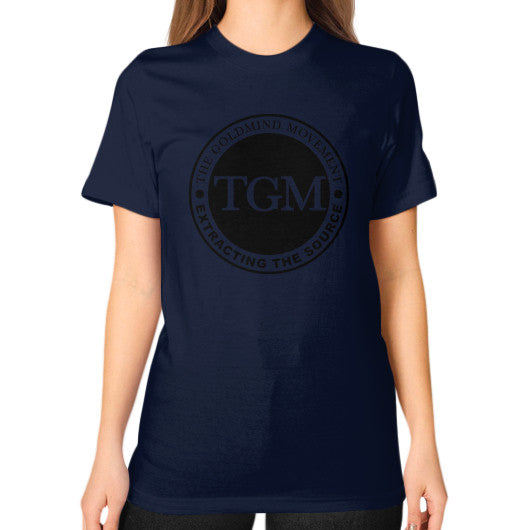 Unisex T-Shirt (on woman) Navy dipi