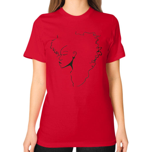 Unisex T-Shirt (on woman) Red - dipi