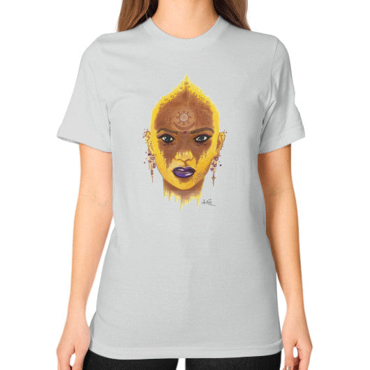 Unisex T-Shirt (on woman) Silver - dipi