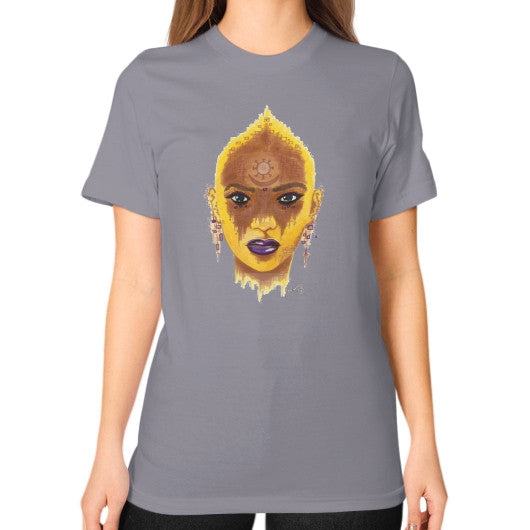 Unisex T-Shirt (on woman) Slate - dipi