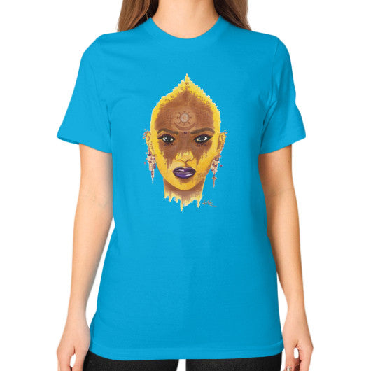 Unisex T-Shirt (on woman) Teal - dipi