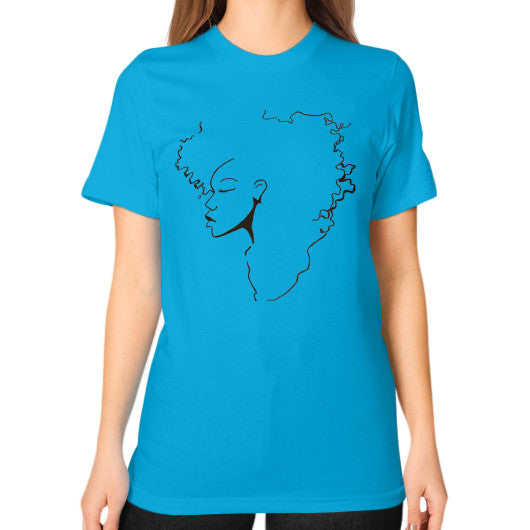 Unisex T-Shirt (on woman) Teal - dipi