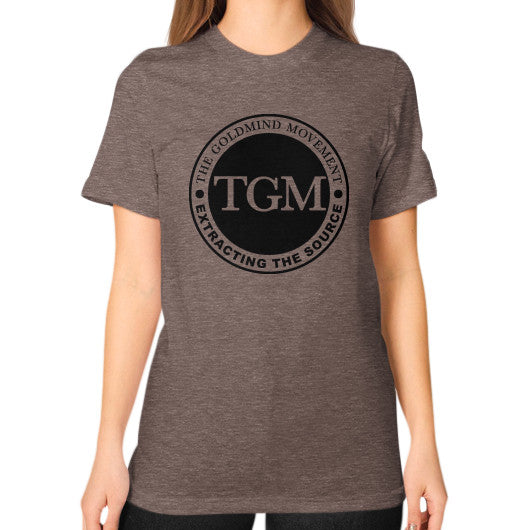 Unisex T-Shirt (on woman) Tri-Blend Coffee dipi