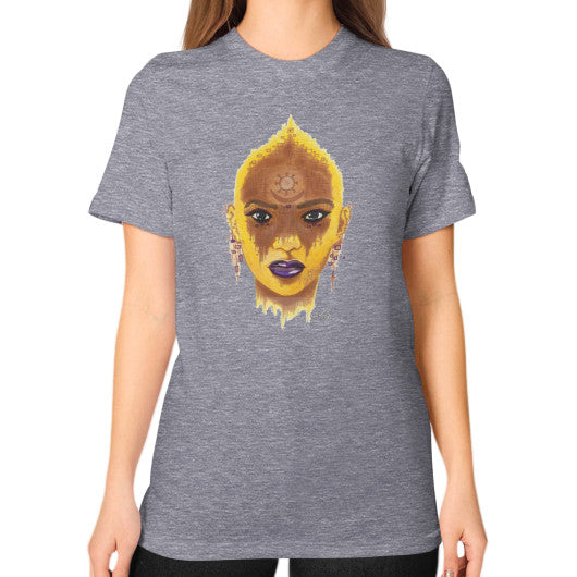 Unisex T-Shirt (on woman) Tri-Blend Grey - dipi