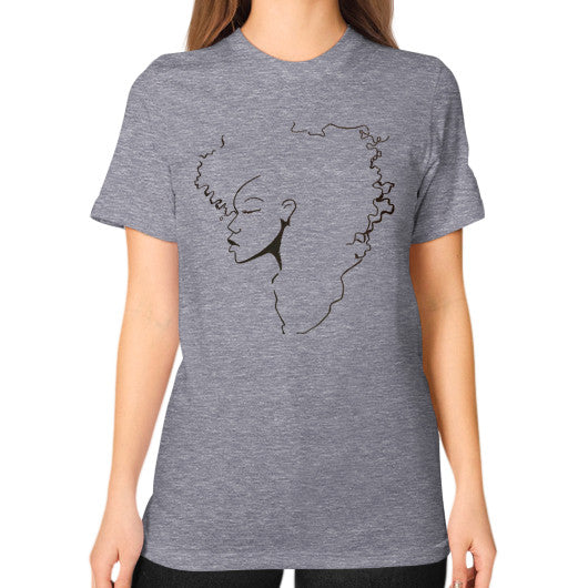 Unisex T-Shirt (on woman) Tri-Blend Grey - dipi