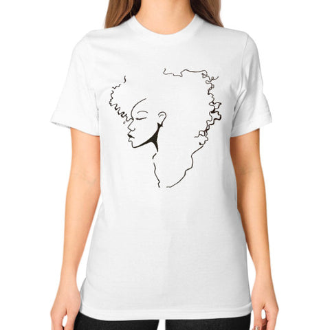Unisex T-Shirt (on woman) White - dipi