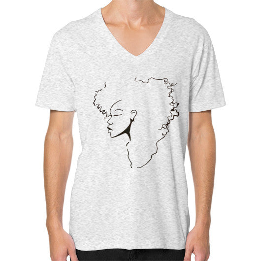 V-Neck (on man) Ash grey - dipi