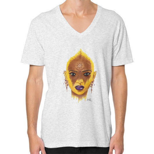 V-Neck (on man) Ash grey - dipi