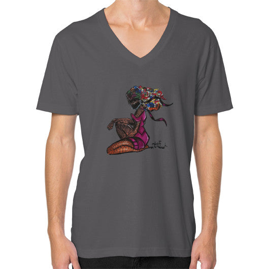V-Neck (on man) Asphalt - dipi