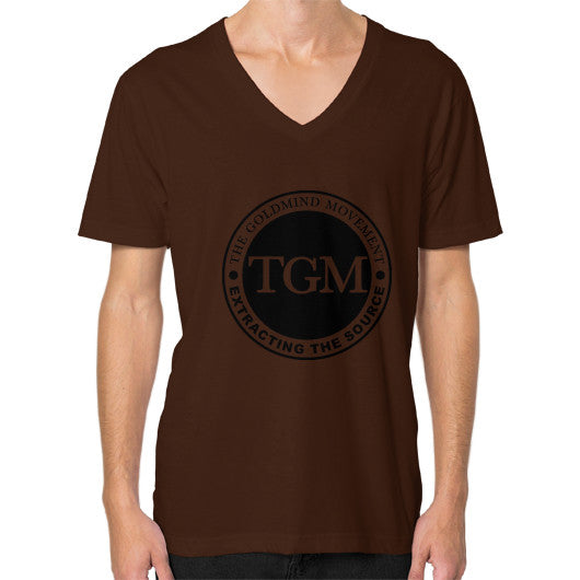 V-Neck (on man) Brown dipi