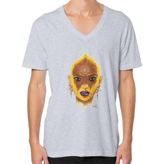 V-Neck (on man) Heather grey - dipi