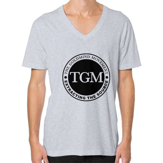 V-Neck (on man) Heather grey dipi