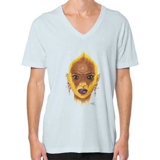 V-Neck (on man) Light blue - dipi
