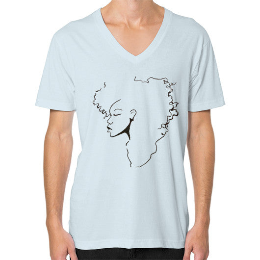 V-Neck (on man) Light blue - dipi