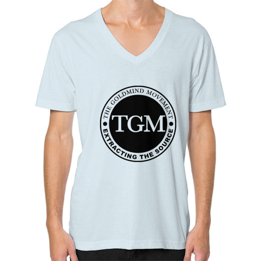 V-Neck (on man) Light blue dipi