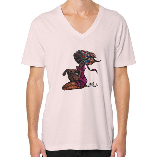 V-Neck (on man) Light pink - dipi
