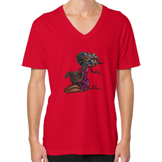 V-Neck (on man) Red - dipi