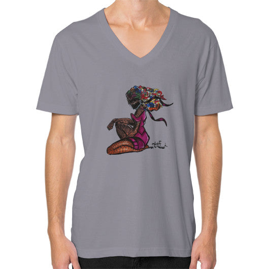 V-Neck (on man) Slate - dipi
