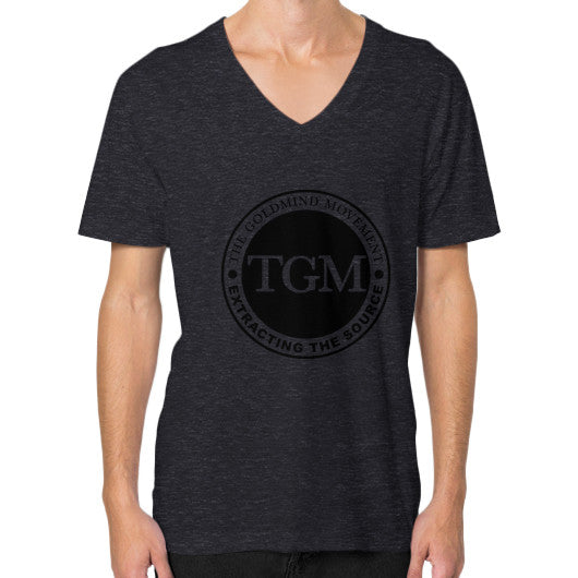V-Neck (on man) Tri-Blend Black dipi