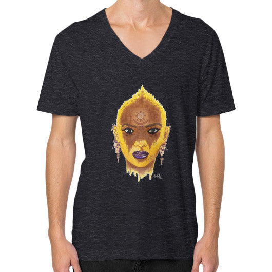 V-Neck (on man) Tri-Blend Black - dipi