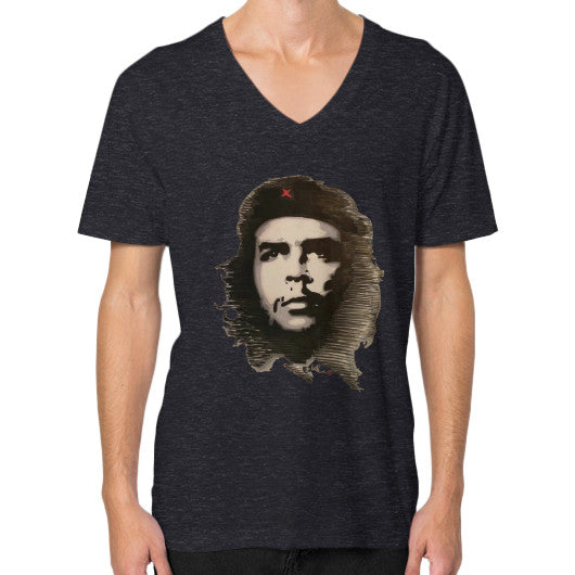 V-Neck (on man) Tri-Blend Black - dipi