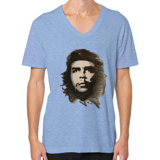 V-Neck (on man) Tri-Blend Blue - dipi
