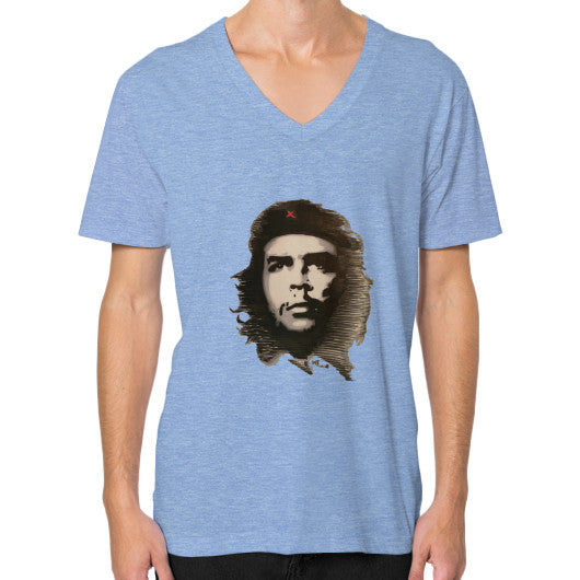 V-Neck (on man) Tri-Blend Blue - dipi