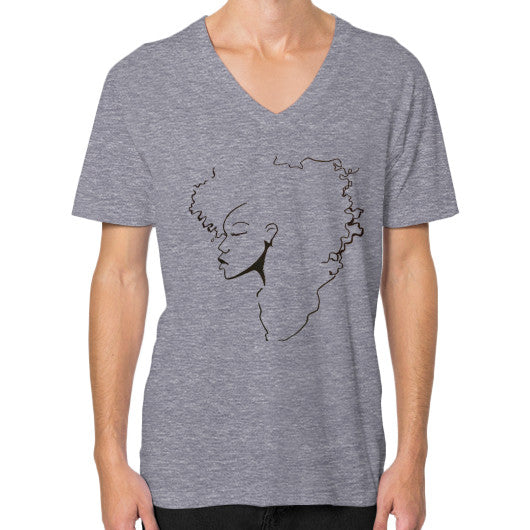 V-Neck (on man) Tri-Blend Grey - dipi