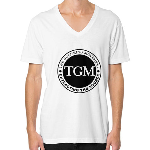 V-Neck (on man) White dipi