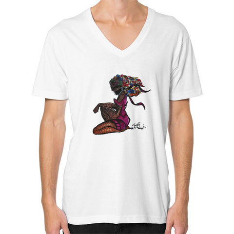 V-Neck (on man) White - dipi