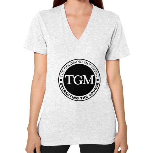 V-Neck (on woman) Ash grey dipi