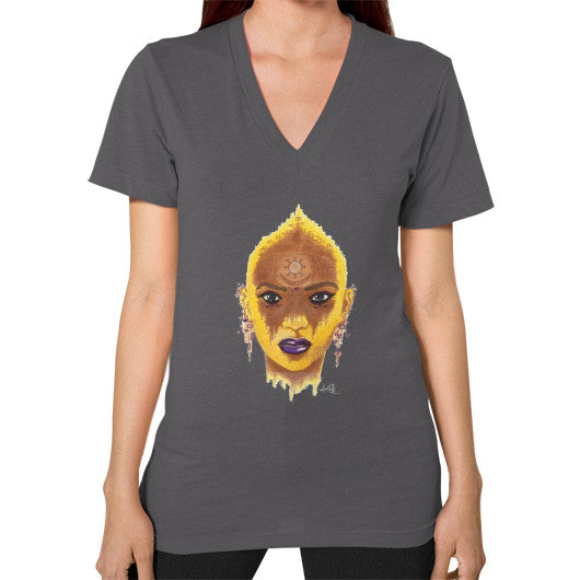 V-Neck (on woman) Asphalt - dipi