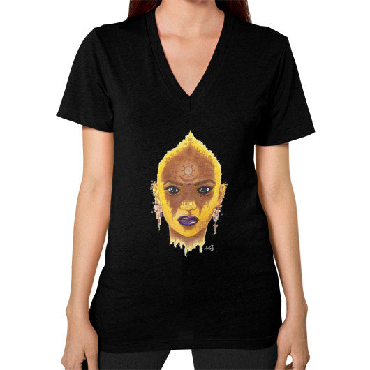 V-Neck (on woman) Black - dipi