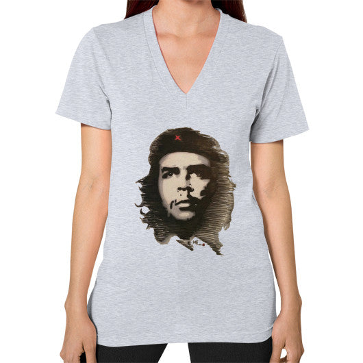V-Neck (on woman) Heather grey - dipi