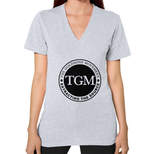 V-Neck (on woman) Heather grey dipi