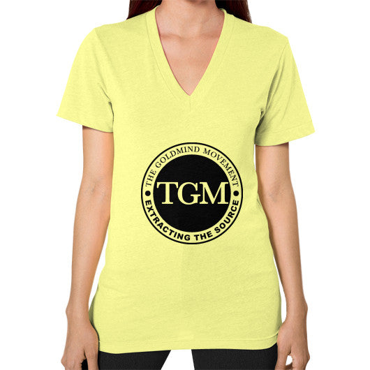 V-Neck (on woman) Lemon dipi