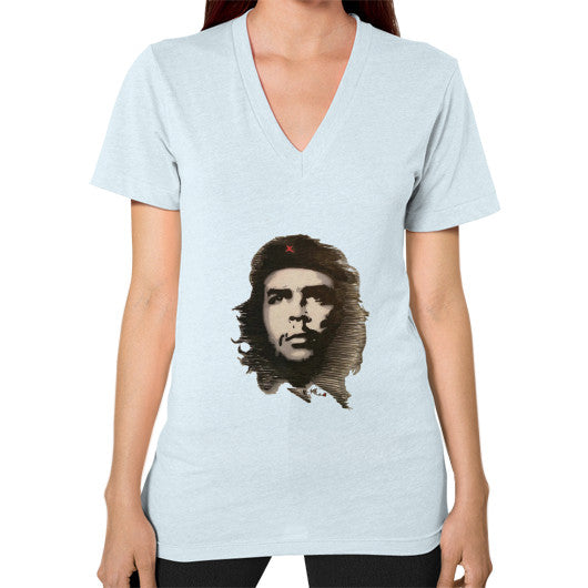 V-Neck (on woman) Light blue - dipi