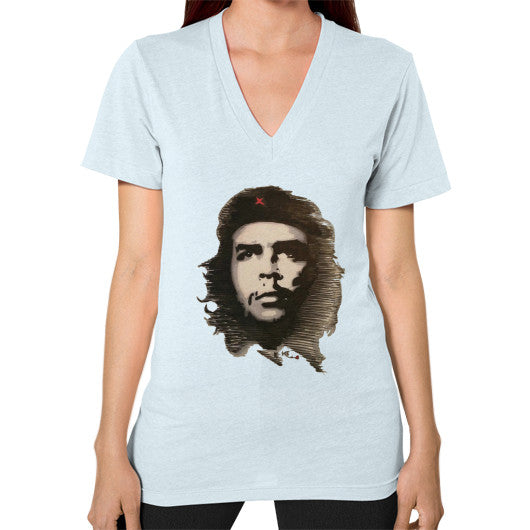 V-Neck (on woman) Light blue - dipi