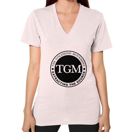 V-Neck (on woman) Light pink dipi