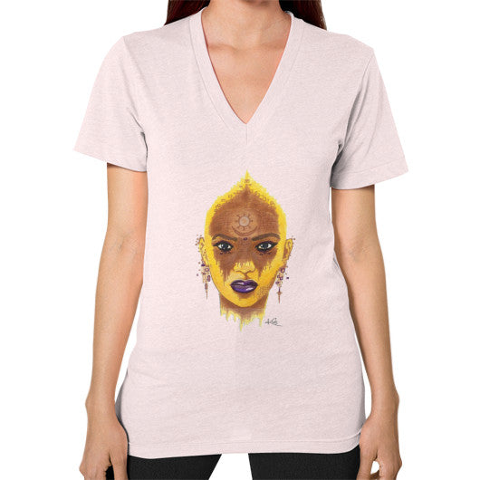 V-Neck (on woman) Light pink - dipi