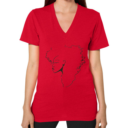 V-Neck (on woman) Red - dipi