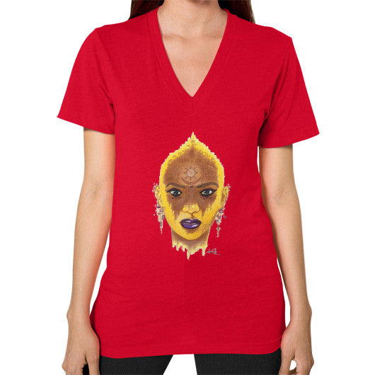 V-Neck (on woman) Red - dipi