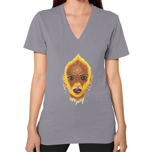 V-Neck (on woman) Slate - dipi