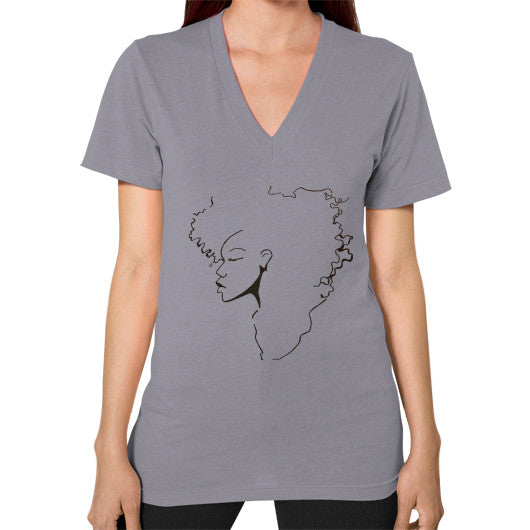 V-Neck (on woman) Slate - dipi