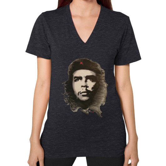V-Neck (on woman) Tri-Blend Black - dipi