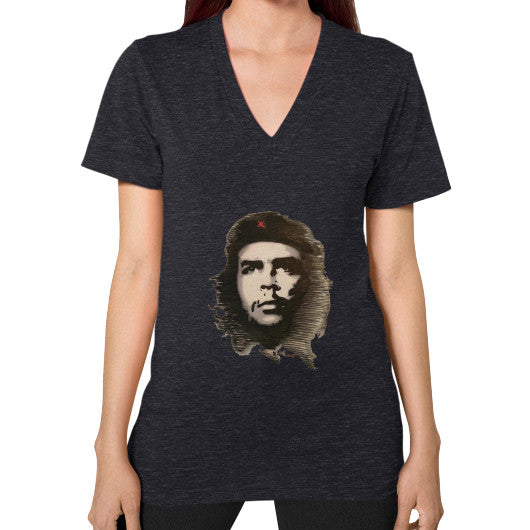 V-Neck (on woman) Tri-Blend Black - dipi