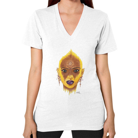 V-Neck (on woman) White - dipi