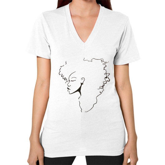 V-Neck (on woman) White - dipi
